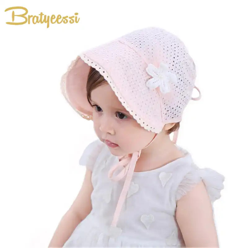 baby girl white hat