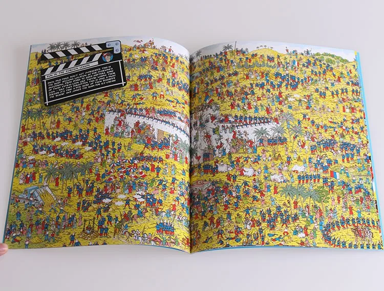 6 шт Большой размер А4 английские книги где Где Where's Wally: дети наблюдения видения будут найти головоломки подарок для детей детство