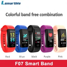 Браслеты F07 Фитнес браслет шагомер для измерения физической активности фитнес зарядное устройство-Браслет Пульс кровяное давление кислород
