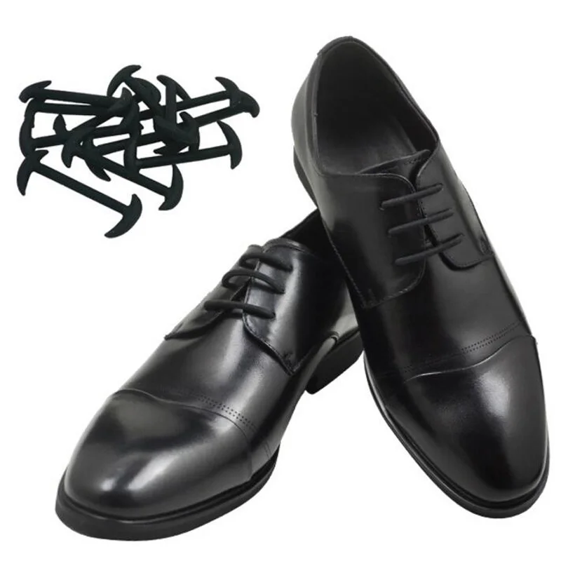 JUP 50 Sets 600 pcs No Tie Silicone Shoelaces Lace Lazy Rubber Shoe Laces Elastic Silicone Shoe Laces for Men Women Business Sho