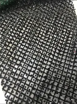 

SYJ-121124 on sale glued glitter tulle Lace Fabric with glued glitter for fashion dress