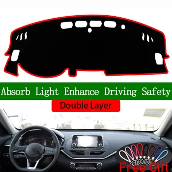 

Double Layer Car Stickers For Nissan Teana J34 2019 Dashboard Cover Car Accessories Interior Anti-UV Car Decals
