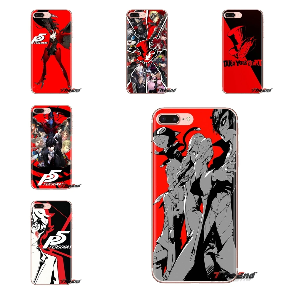 anime Persona 5 Soft Transparent Cases Covers For iPod Touch Apple iPhone 4 4S 5S SE 5C 6 6S 7 8 X XR XS Plus MAX |