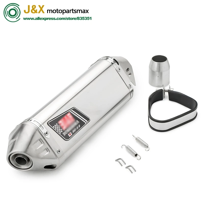 

36-51mm Universal Motorcycle dirt bike akrapovic exhaust systems escape pipe db killer silencer gsxr600 fz6 cbr125 trk502 cb190r