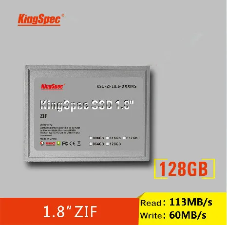 1.8 inch ZIF SSD 128GB
