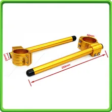 50 мм Золотая мотоциклетная вилка клип-Оны и рули трубы для модель Aprilia RSV 1000/фабрика 2006 2007 2008 2009 зажимные ручки