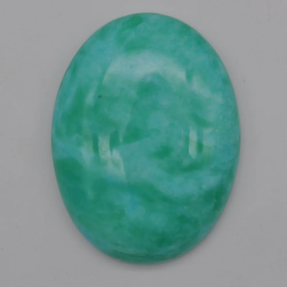 

40x30MM Amazonite Stone Oval Cabochon CAB GEM Jewelry For Gift Making 1PCS H103