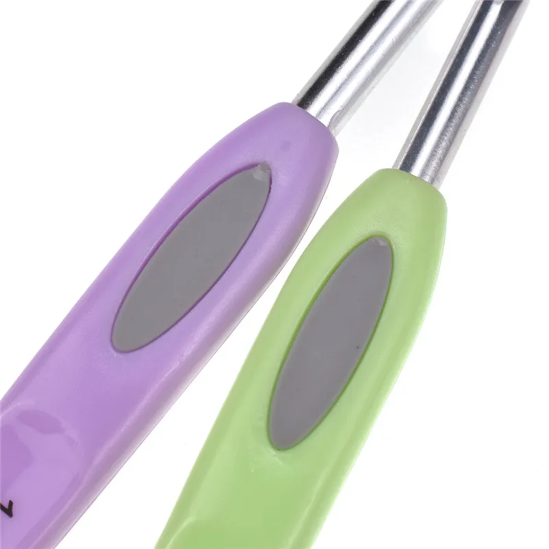 KOKNIT 8pcsset Crochet Hooks Plastic Handle Aluminum Crochet Needles 2.5mm-6.0mm Yarn Weave Knitting Needles DIY Craft Tools (4)