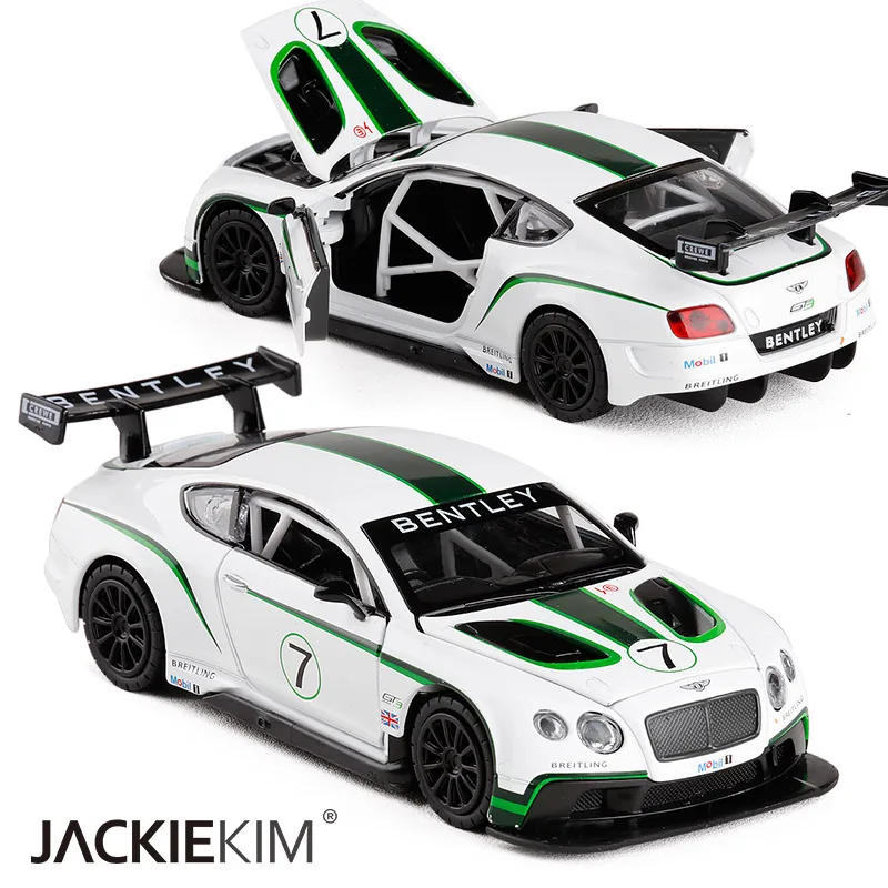 New 132 Bentley Continental GT3 Alloy Models Car Toys Luxurious