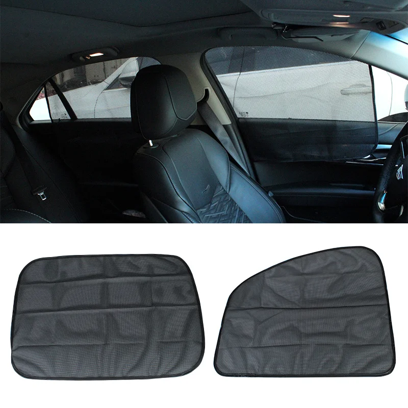 

Breathable Black Auto Sunshade Curtain Suction magnetic Car Window Sun Shade Mesh Fabric Shield UV Protector Heat Insulation