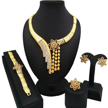 

african jewelry sets gold wholesale price african big fine jewelry set women necklace african beaded jewelry
