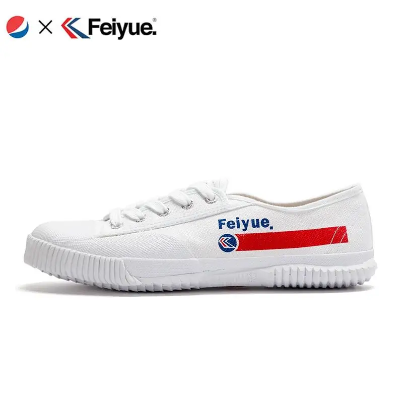 Feiyue обувь Оригинальное сотрудничество новая классическая обувь для боевых искусств для китайского кунг-фу мужская женская обувь кроссовки - Цвет: white 8502A