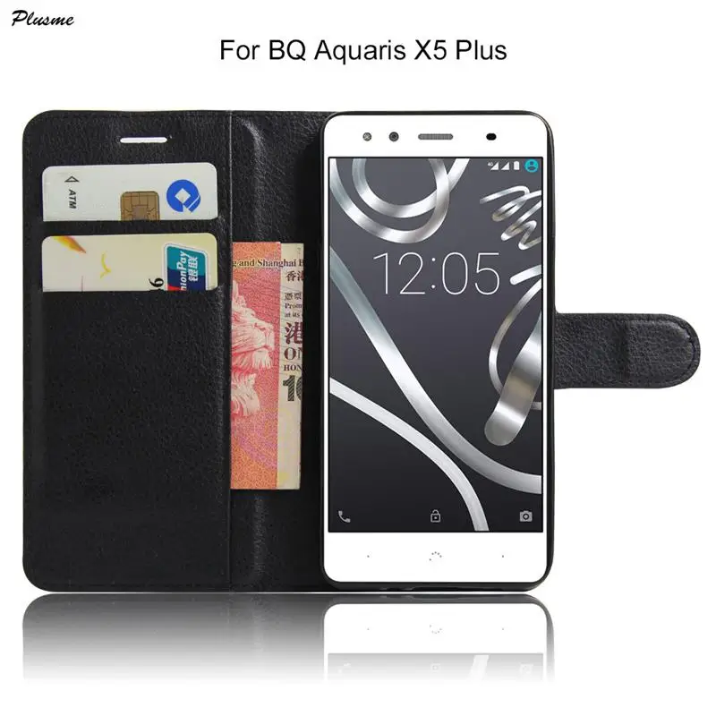 

Plusme For BQ Aquaris X5 Plus Case Hight Quality Flip PU Leather Wallet Case For BQ Aquaris X5 Plus Back Cover Case Armor Bags