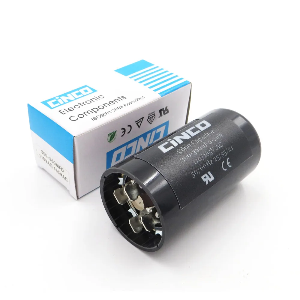 300 360uF 110V 125V 165V CD60 Motor Start Capacitors Motor Starting 300