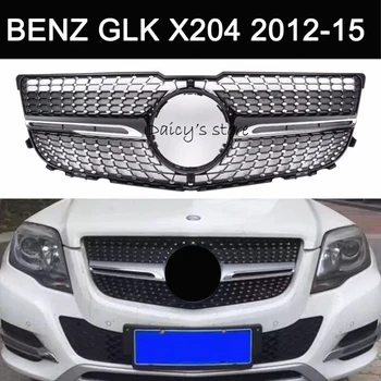 

X204 Diamonds Grille Front Bumper Grill Mesh For Mercedes GLK Class 2012 - 2015 GLK200 GLK220 GLK250 GLK350 5-Door SUV