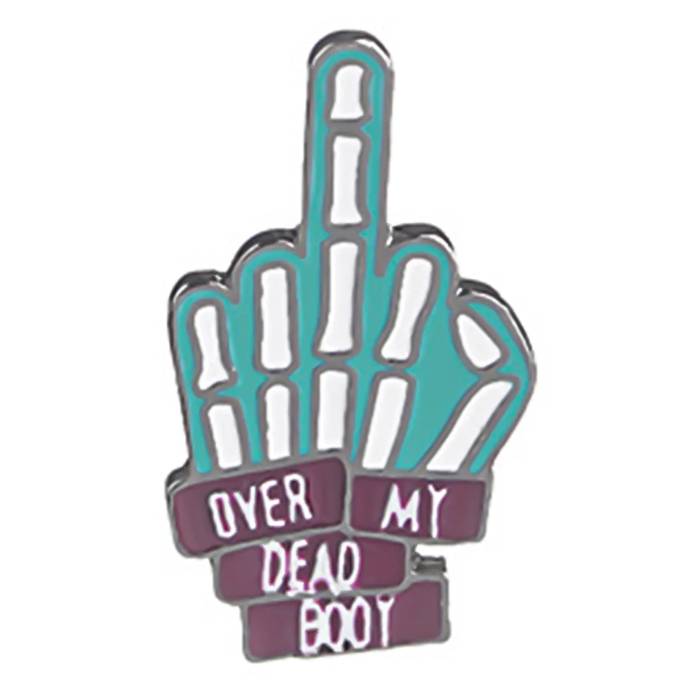 

Cartoon Middle Finger Brooch Pin Metal Enamel Pin Button Icon Badges Jewelry