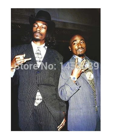 Personalizado Tupac E Snoop Dogg Para Papel De Parede Elegante Retro