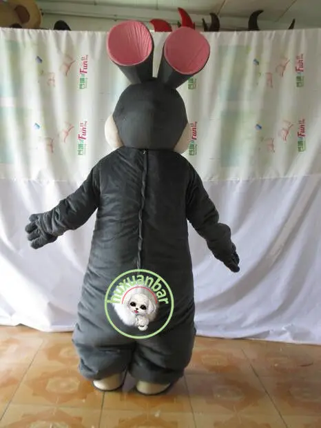 High Quality Black Easter Bunny Mascot Costume Adult Cartoon Character Cute Hare2