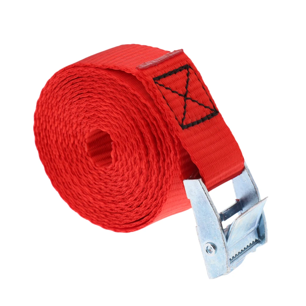 High Quality Kayak Tie Down Strap Lashing Strap Cargo Roof Rack with Metal Cam Buckle for Kayak Canoe Surfboard 25mm x 2.5m 