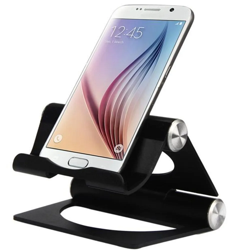 Portable Desk Stand Holder for iPhone/iPad Folding Pivot Cradle for