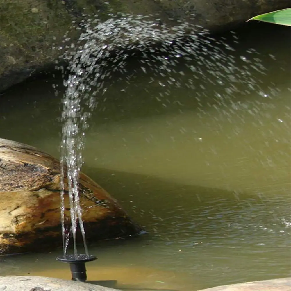 

AKDSteel Outdoor Suspended Solar Energy Fountain Flower-shape Solar Powered Floating Fountain for Pond Garden Decoration