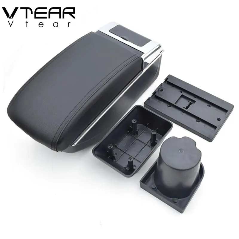 Подлокотник Vtear для VW подлокотник с USB зарядкой двухслойный центральный хранения