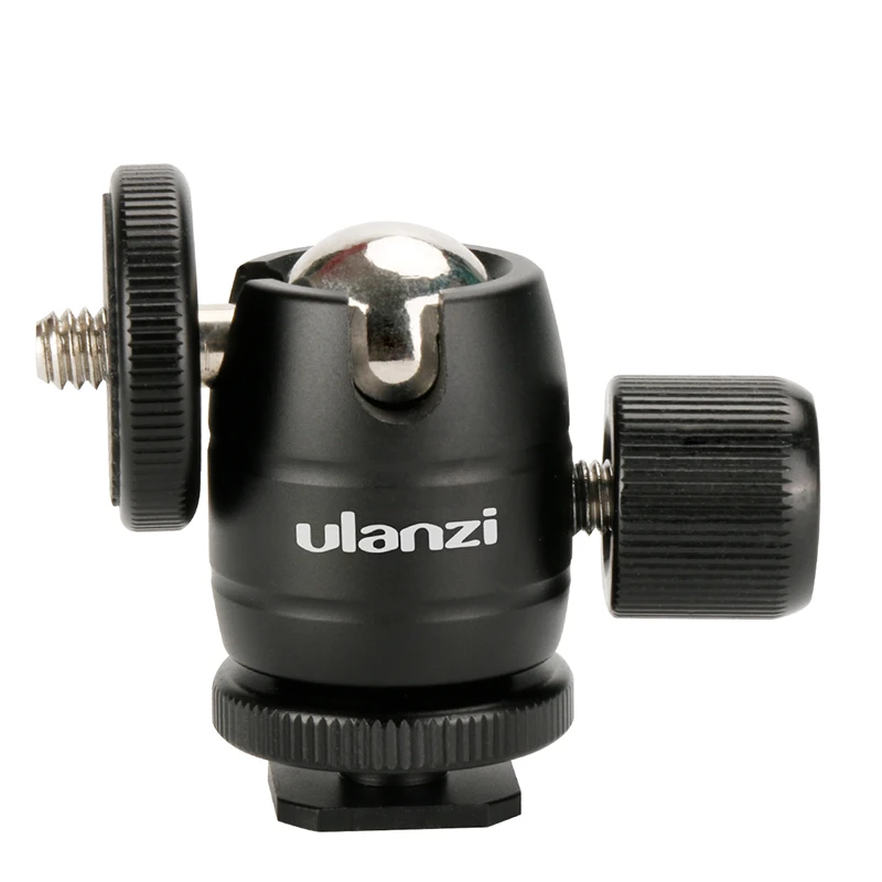 ULANZI U30s Универсальный алюминиевый штатив с шаровой головкой w адаптер Горячий башмак вращающаяся на 360 градусов DSLR шариковая головка для мониторов светодиодный накамерный