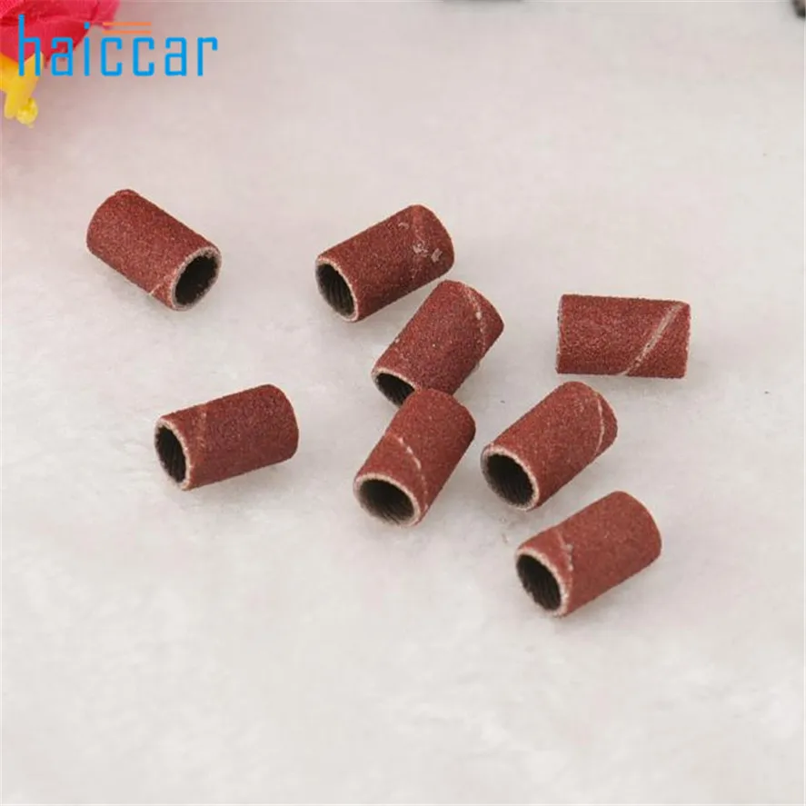 

New Arrival HAICAR 100Pcs Sanding Bands Drums Sleeves 80 Grits Mandrels For Dremel Tool Pretty High Quality