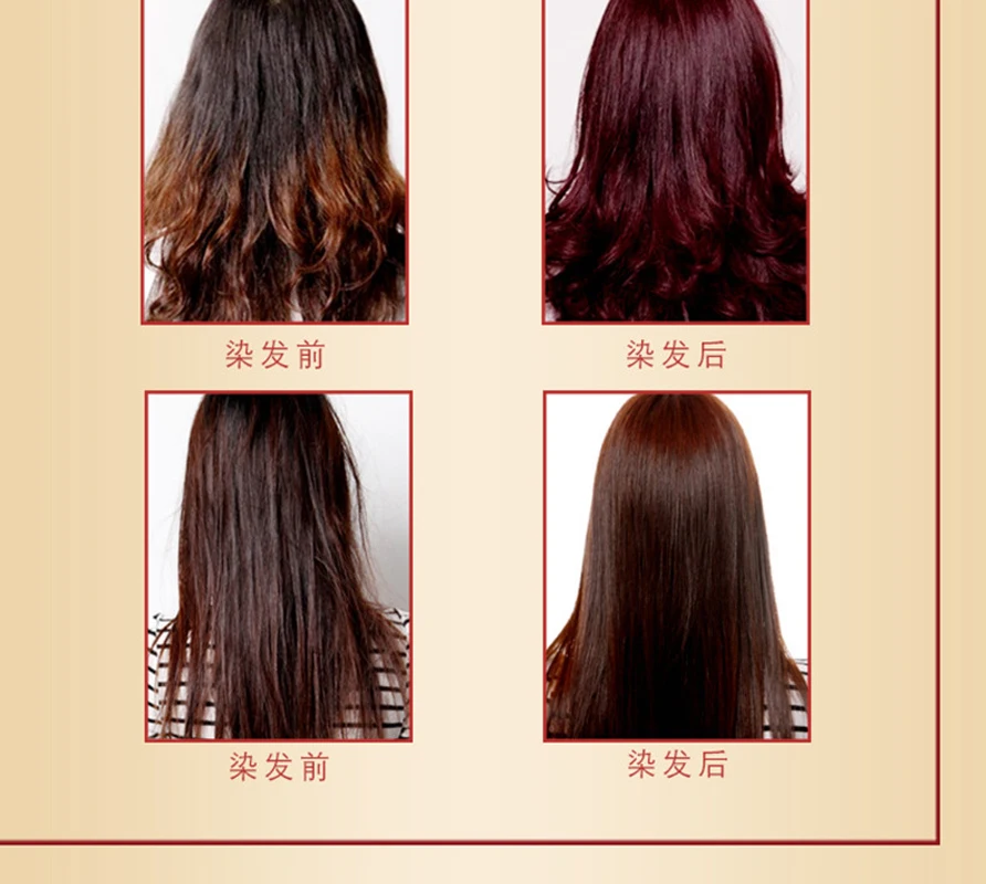 Mokeru 1pc 500ml Natural Fast Hair Color Shampoo Dark Brown