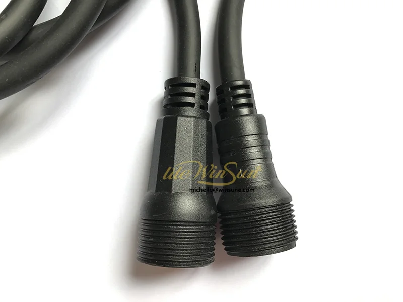 Power Cable AC plug extension 24v 240v 220v power cable free ship (2)