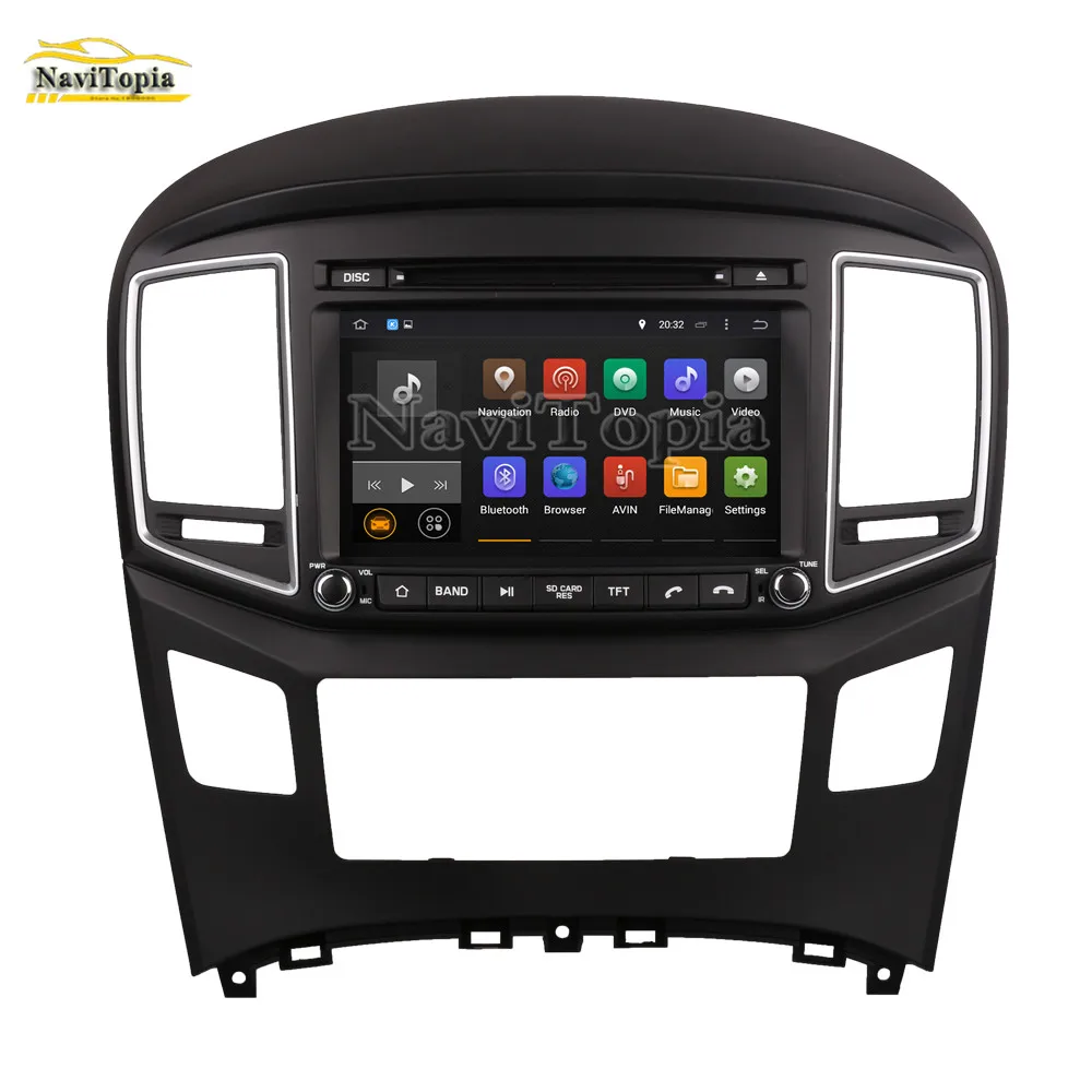 NAVITOPIA 4 Гб ОЗУ 64 ПЗУ PX6 шестиядерный Android 9 0 автомобильный DVD GPS для Hyundai H1 Van 2016-для Dodge