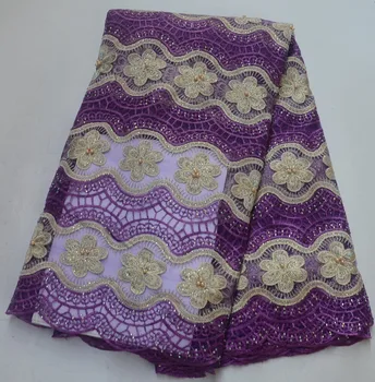 

High quality african lace fabric for sewing nigerian french net lace fabric for wedding dress