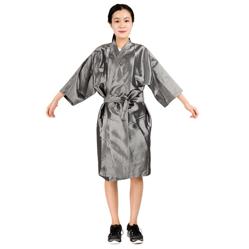

High Quality Soft Salon Hairdresser Robe Gown Unisex Sauna Cloth Hairdressing Kimono Beauty Spa Gown For Guest Universal Size