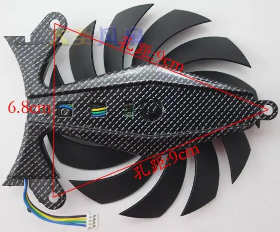 Оригинальный 4 линейный вентилятор для видеокарты ZOTAC GTX1080 GA92S2U 12 В 0 46 а диаметром