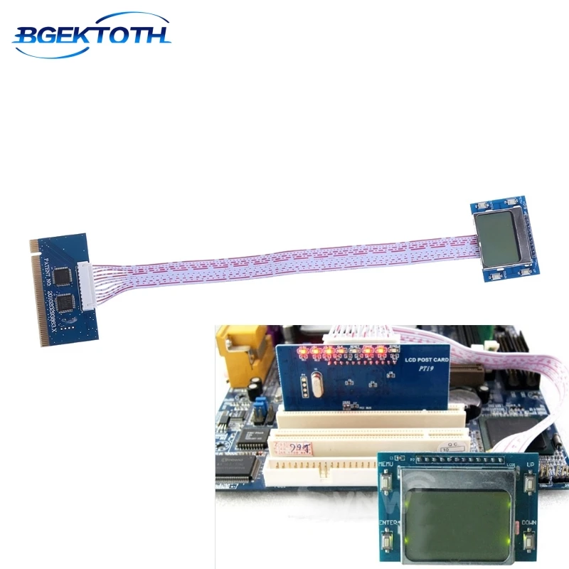

PCI Motherboard Diagnostic Tester Analyzer LCD Post Test Card For Desktop Laptop MAR29