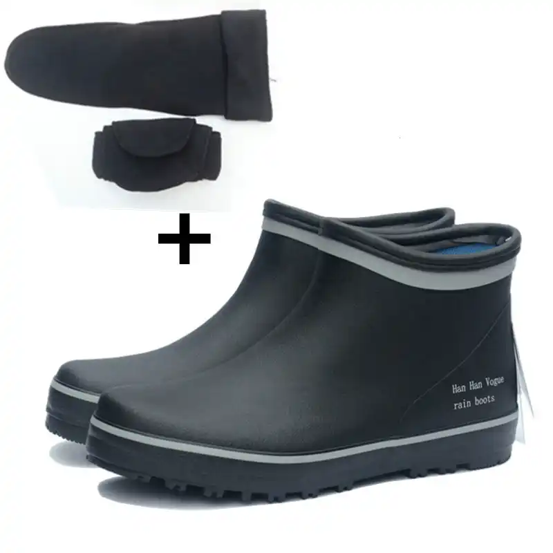mens low rain boots