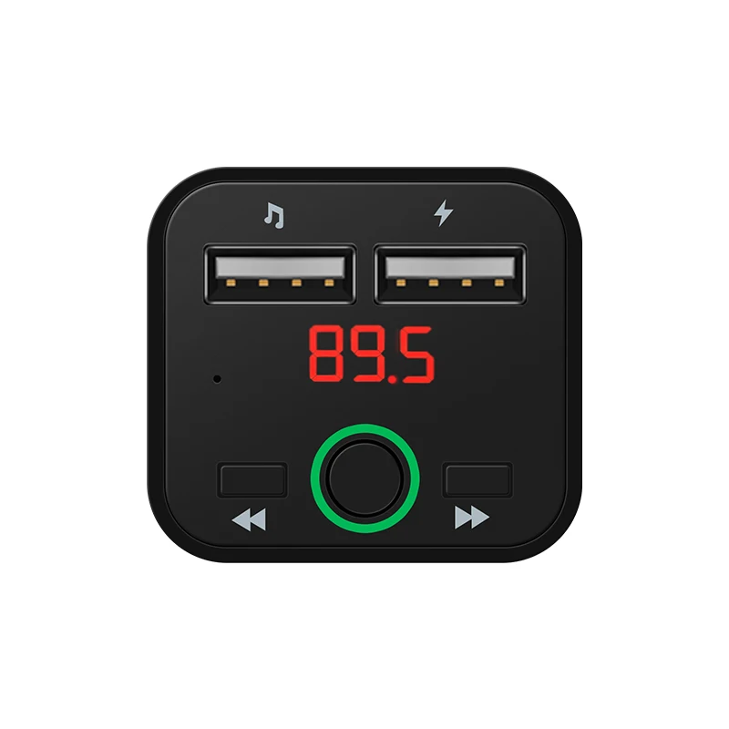 حار 5.0 شاحن سيارة FM الارسال Aux المغير بلوتوث 5.0 يدوي سيارة الصوت MP3 لاعب 2.1A المزدوج USB للهاتف المحمول شاحن