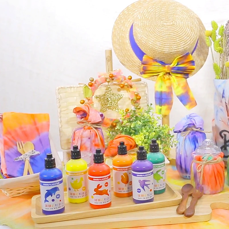 

6 colors DIY commonly used textile painting pigments can be used in clothes cloth hand-painted paint