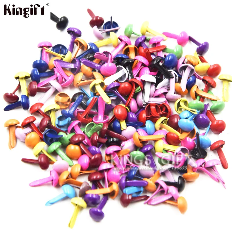 Buy 100pcs Metal Brads Scrapbooking Embellishment Mini