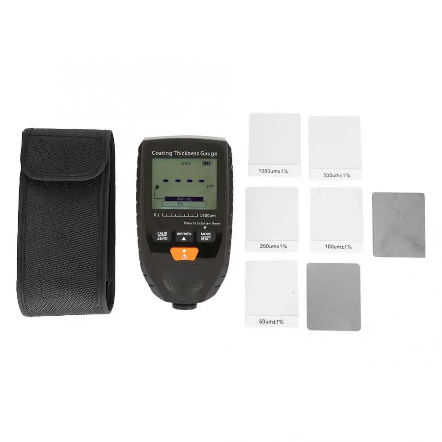 

GM998 0~1500um Digital Coating Paint Thickness Gauge Meter with Backlight LCD Display new