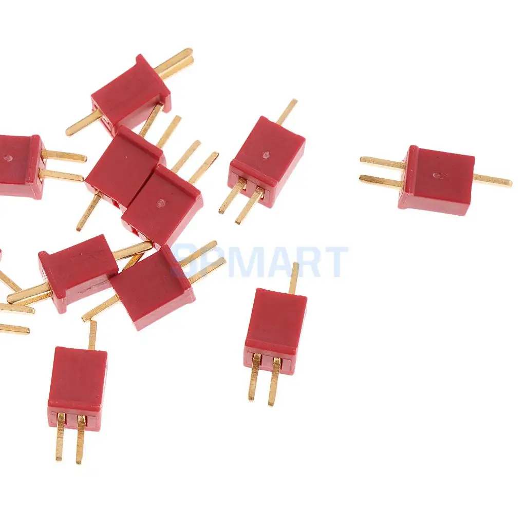 20pcs Ultra Mini T Plug Deans Connectors Micro Deans Plug Deans Connectors for RC LiPo NiMh Battery ESC Motor
