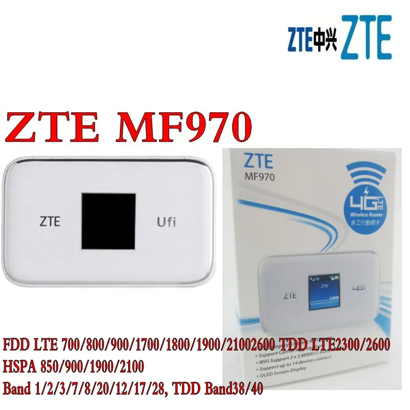 Разблокированный zte UFi MF970 LTE Карманный 300 Мбит/с 4g ключ мобильный точка доступа 4g Cat6 мобильный wi-fi-роутер pk mf910 mf95 mf971 mf910