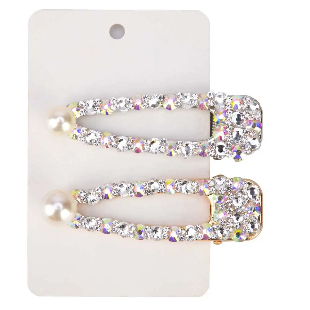 2pcs triangle 3 2 шт./компл. жемчужные стразы заколки для волос для Для женщин, геометрический узор, для девочек заколка-пряжка для волос прямоугольник заколка для волос, средства для укладки волос Мода - Цвет: 2pcs triangle 3