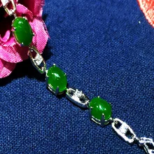 Благородные Модные Ретро тайский серебряный S925 стерлингового серебра кулон, природная яшма Женский и Для женщин браслет