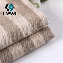 Горячая полосатая льняная ткань пряжа окрашенная клетчатая ткань диван мебель с тканевыми сумками-012