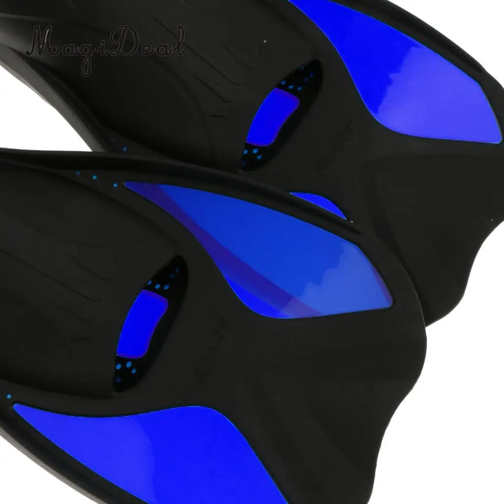 MagiDeal Universal Full Foot Short Fins Scuba Diving Swim Training Flippers Kid Adult Swimming Fins Snorkeling Water Fin 6 Sizes
