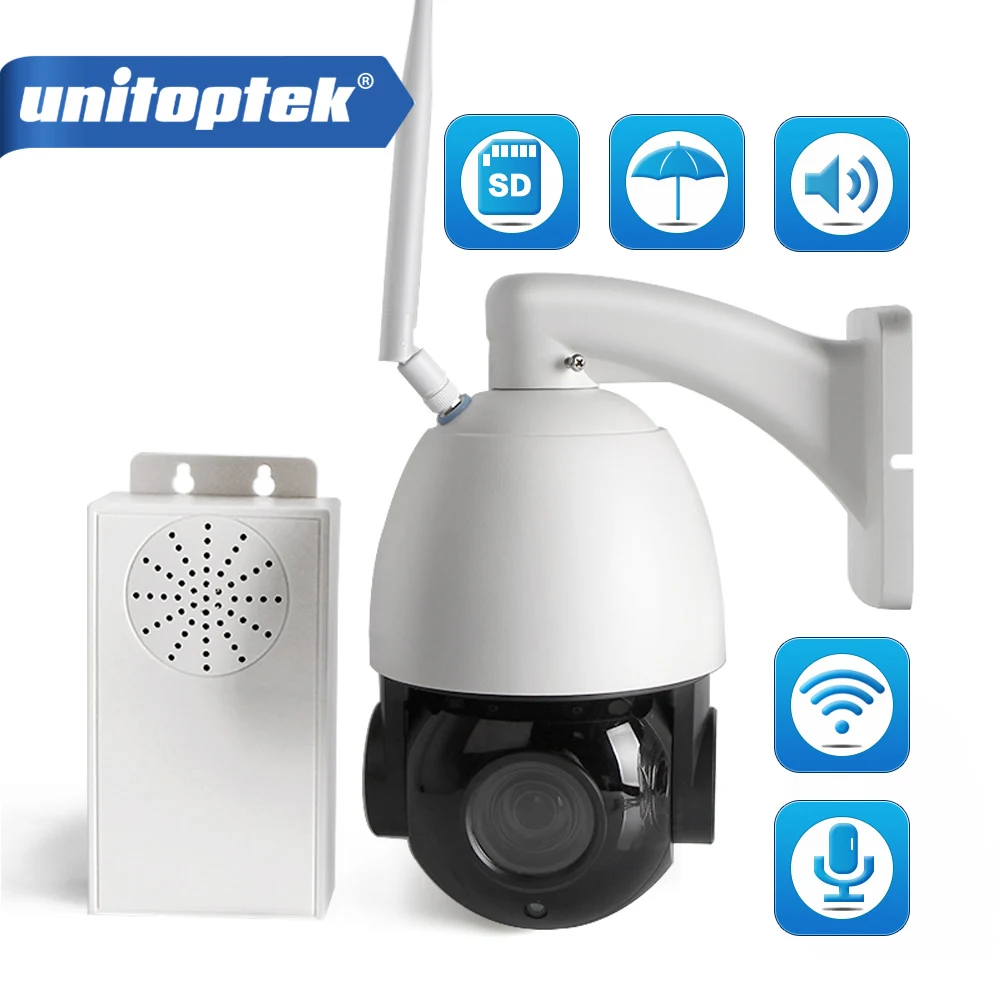 

2MP WIFI PTZ IP Camera Outdoor 20X Optical Zoom 80m IR Night Vision Two Way Audio Wireless CCTV Security Camera P2P APP CamHi