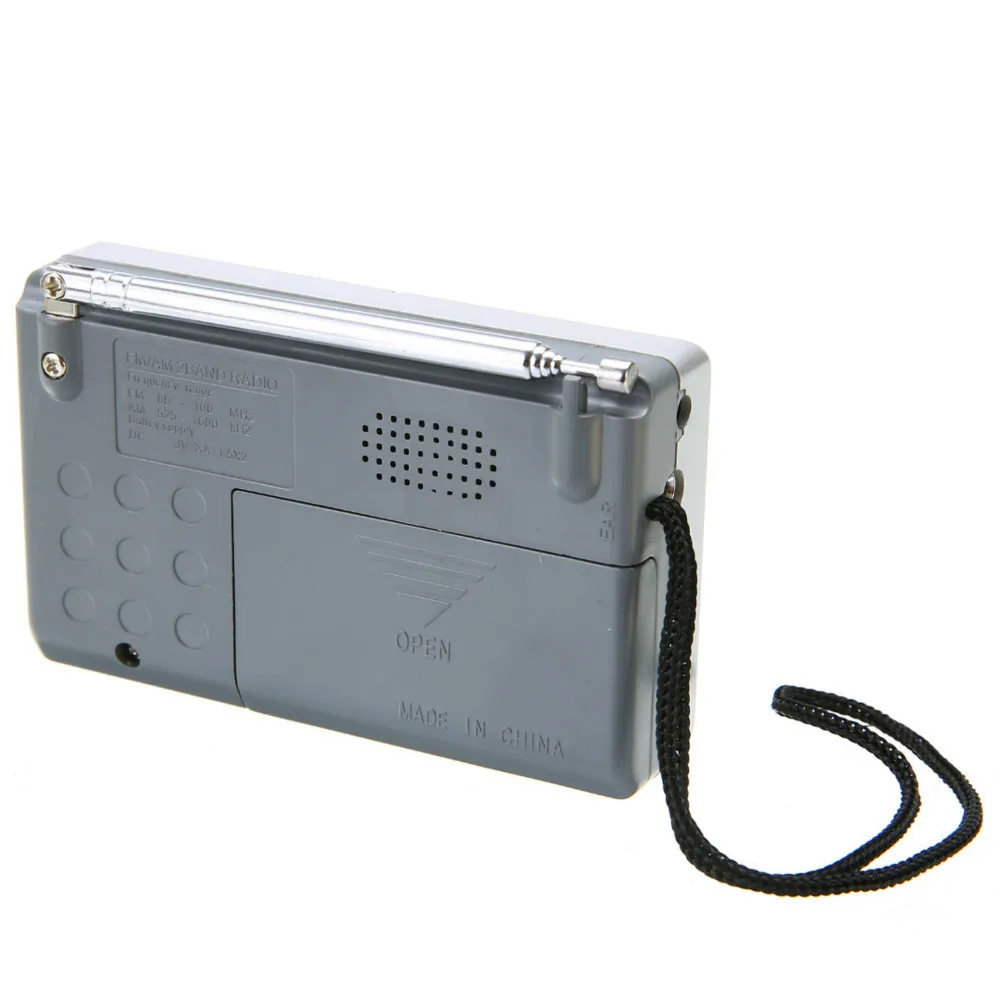 New DC 3V Mini Portable BC-R119 Radio Pocket AM/FM Telescopic Antenna Radio Receiver Speaker 3.5mm Mayitr