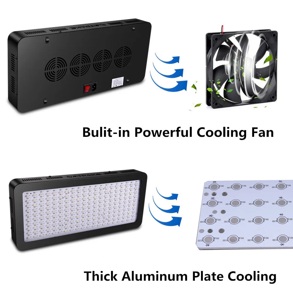 MTPAKE 2000 W Led Grow Light двойные чипы полного спектра, для теплицы растут палатки растения, овощи и цветение выращивания