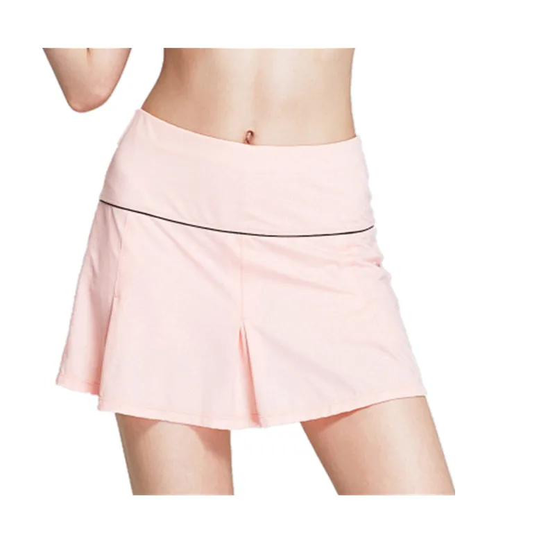 

PGM New golf skirt Comfortable sports skirt female quick-drying tennis golf half-length girl sports skirt fine pink